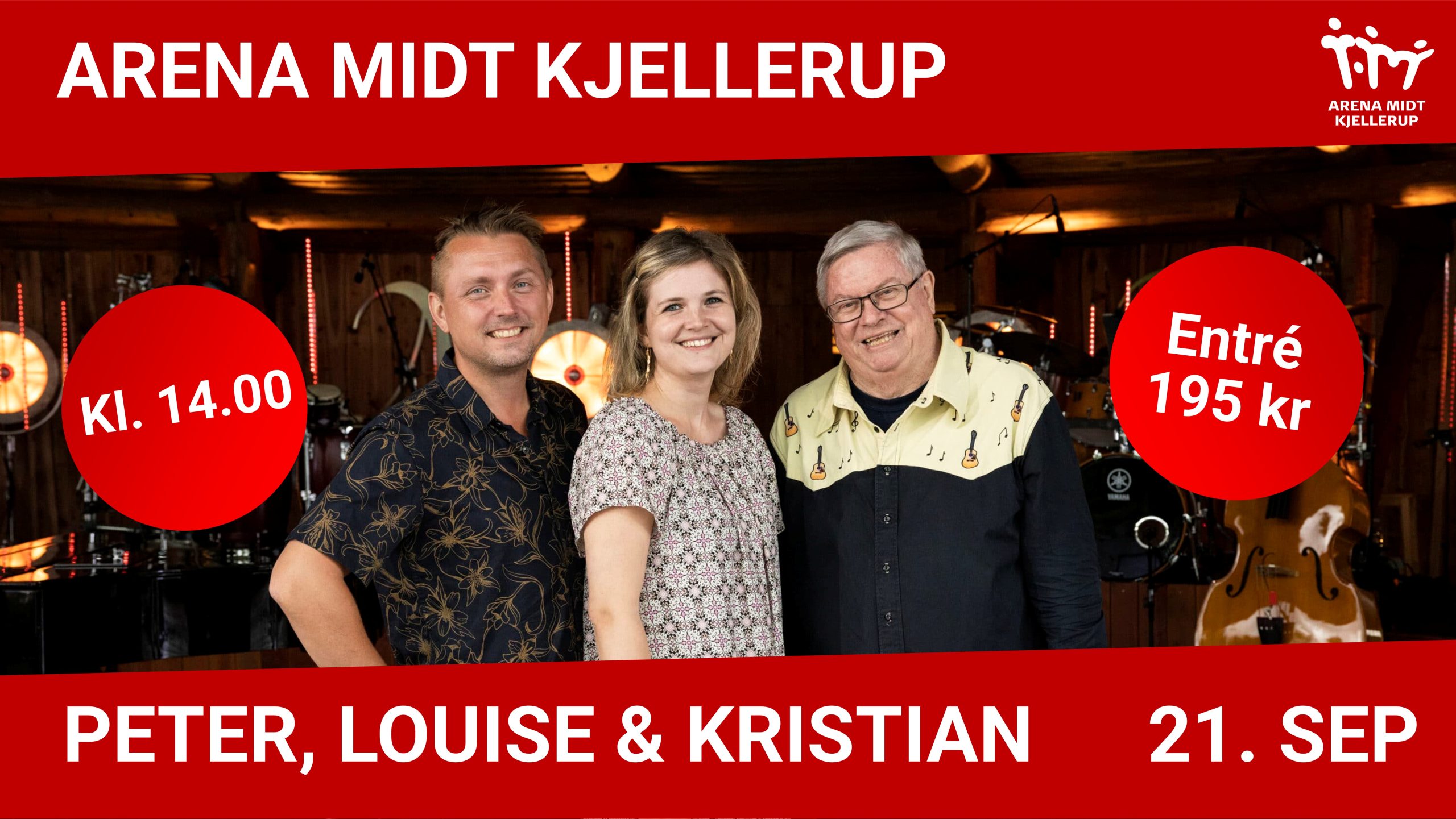 Peter, Louise og Kristian Arena Midt Kjellerup